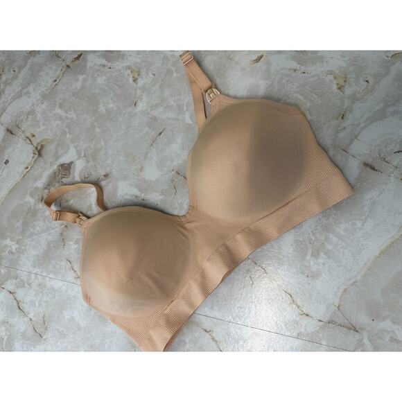 New Read! BRAVADO DESIGNS Plunge Nursing Bra Butterscotch Size: M - Picture 3 of 11